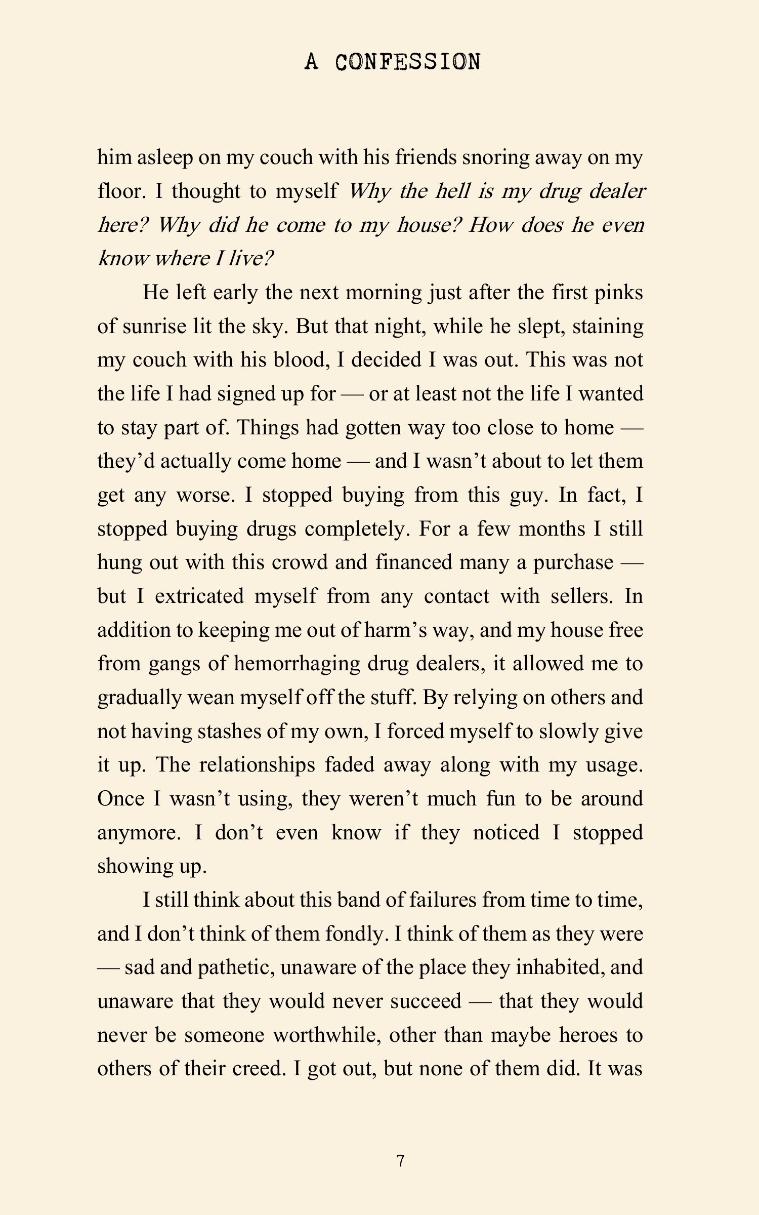 A Confession [Autographed]