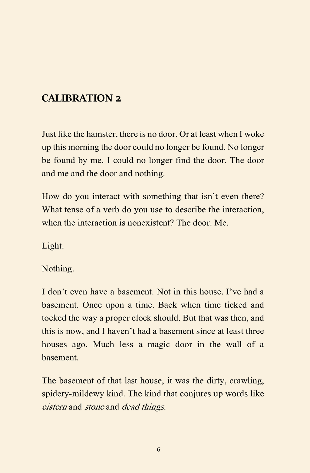 Calibration 74 (An Experimental Novella) [Autographed]