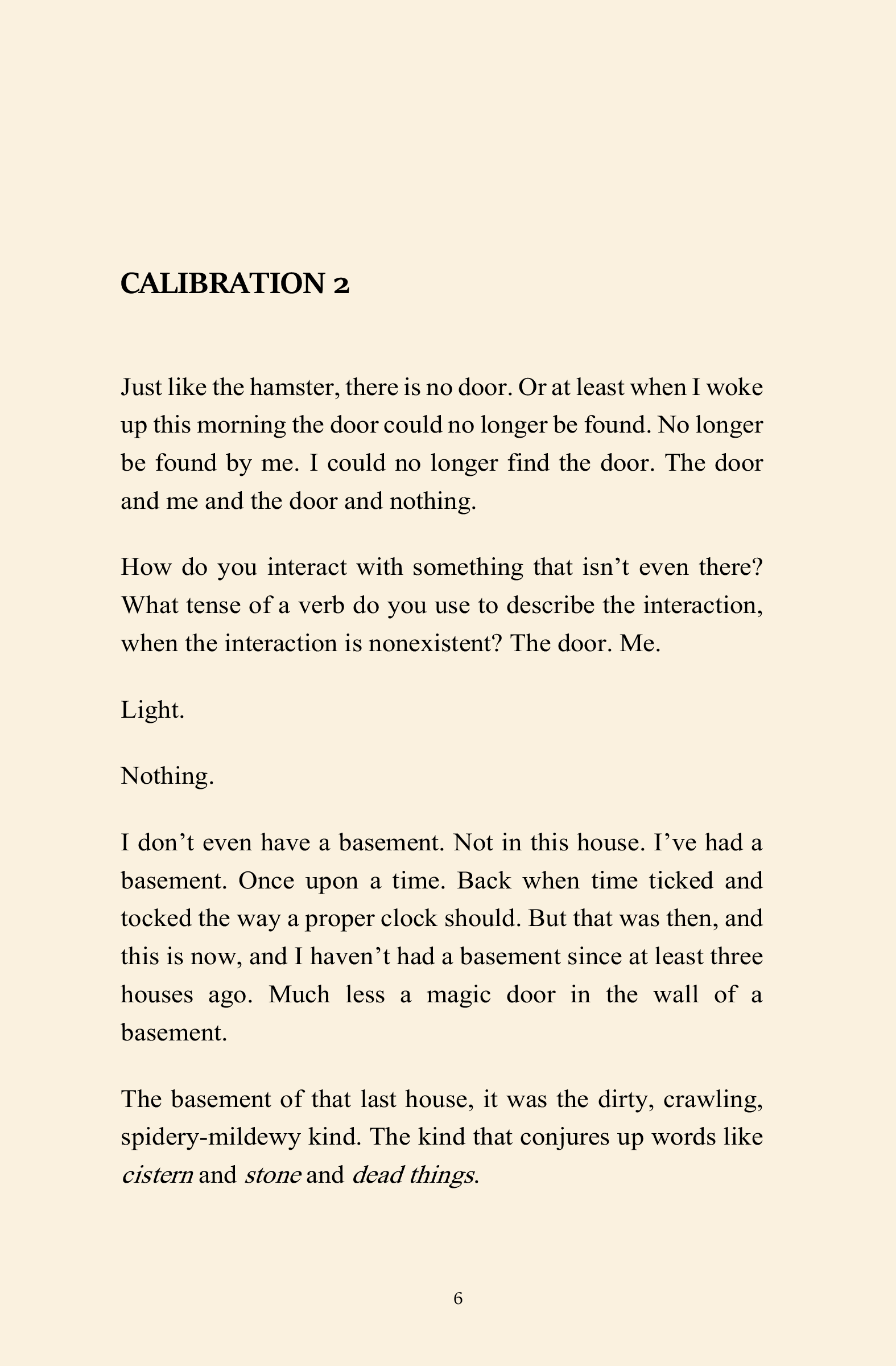 Calibration 74 (An Experimental Novella) [Autographed]