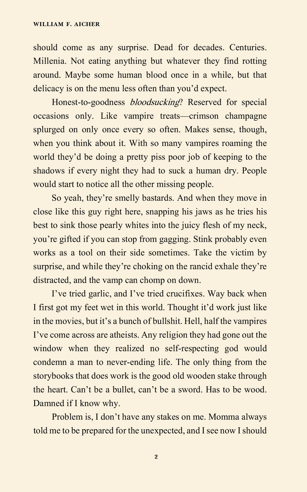 Undead as a Doornail (Phoenix Bones International Monster Hunter #1) by William F. Aicher [Autographed]