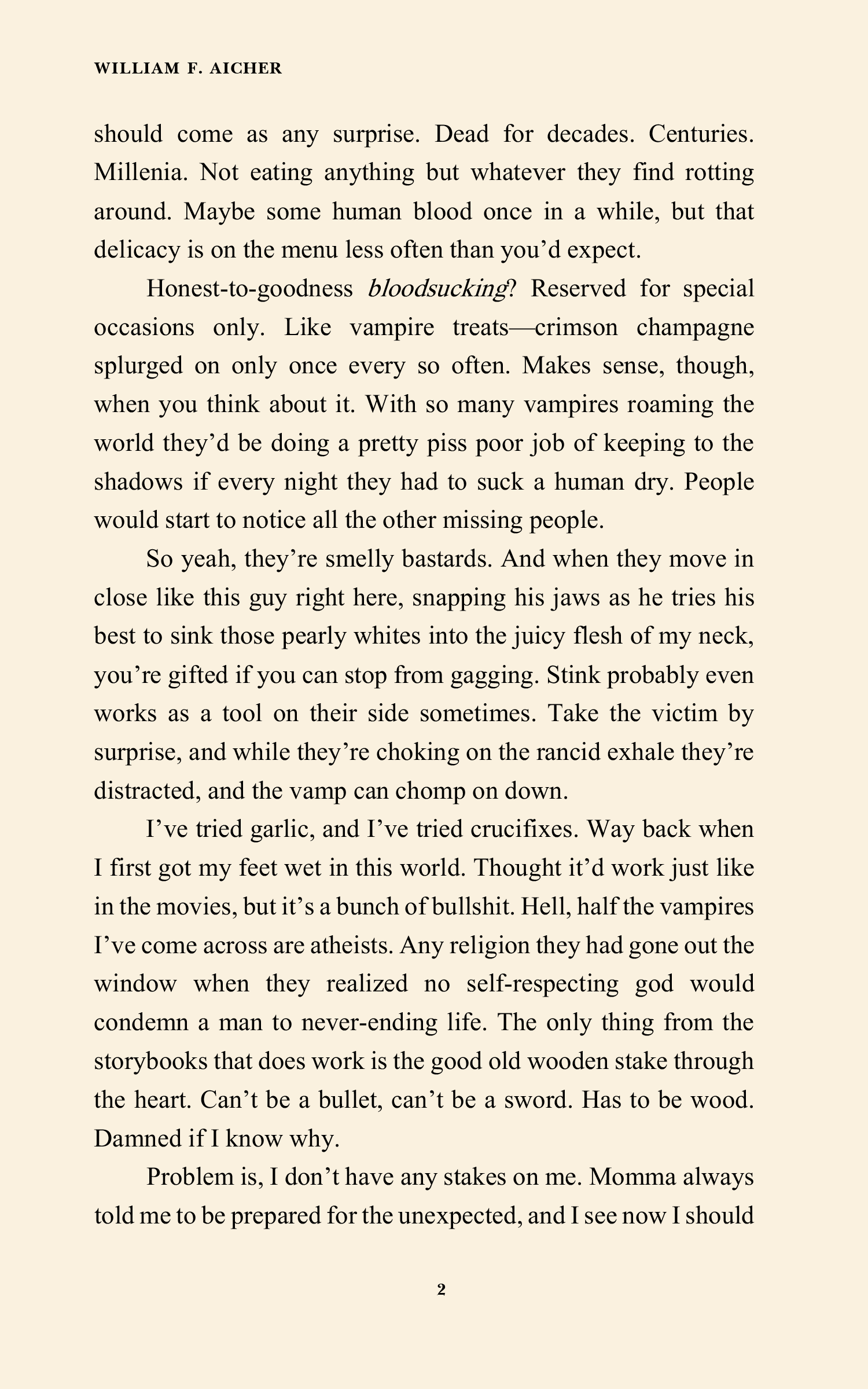 Undead as a Doornail (Phoenix Bones International Monster Hunter #1) by William F. Aicher [Autographed]