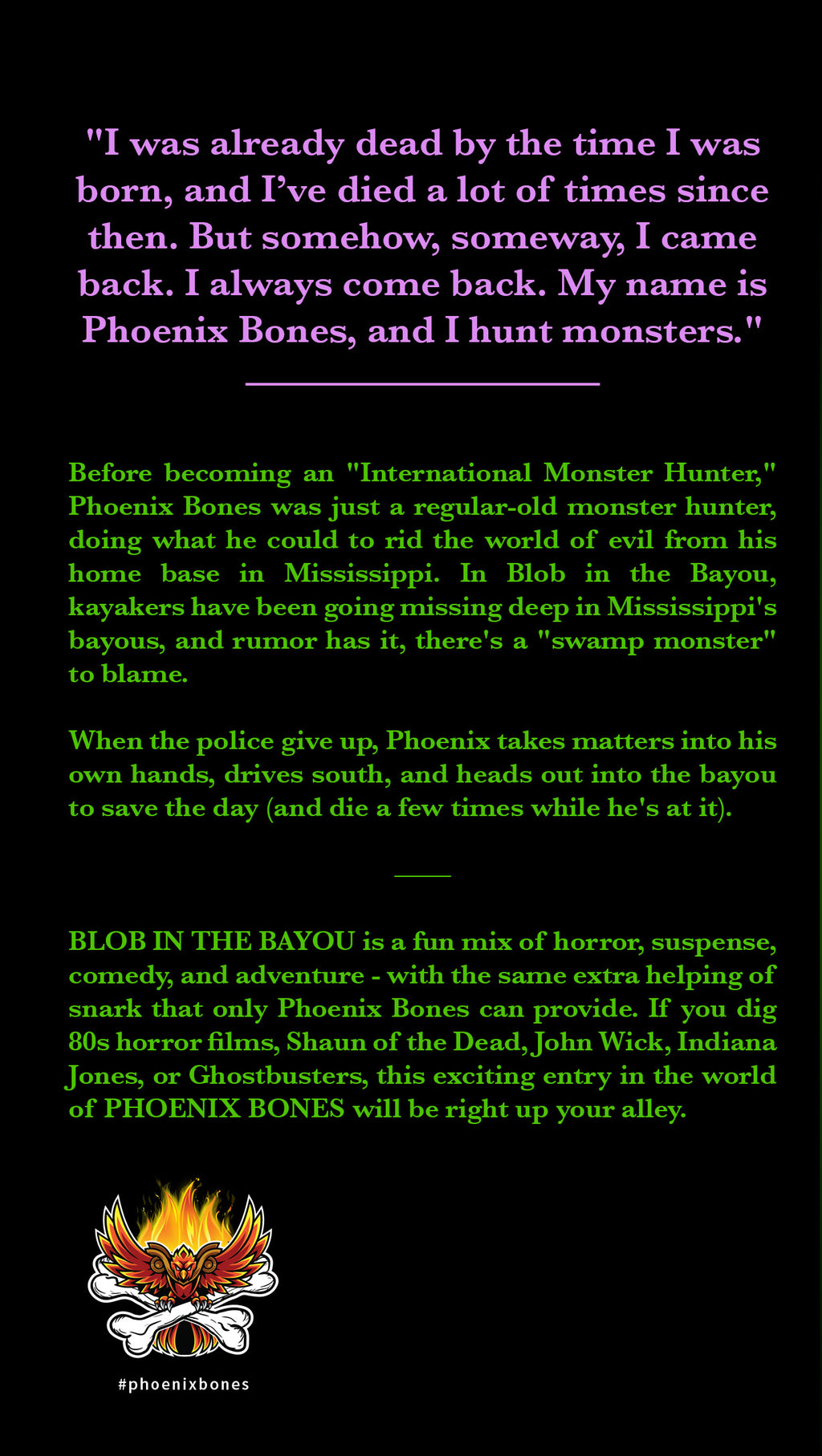 Blob in the Bayou (A Phoenix Bones: Monster Hunter Mini-Adventure) [Autographed]